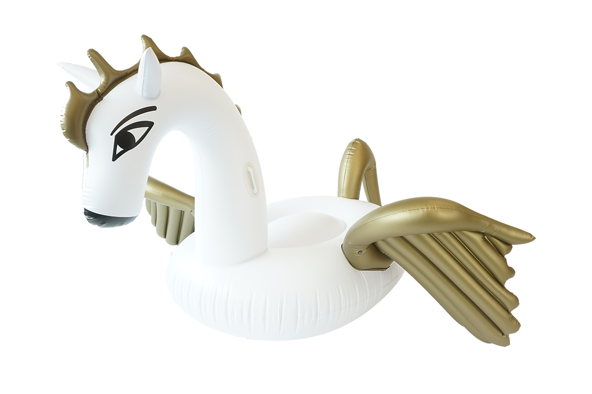 SunFloats Inflatable Pegasus Gold Pool Floats